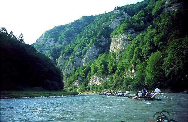 Jesienny spyw Przeomem Dunajca