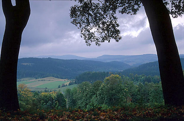 Przecz Jugowska - Widok na dolin Wodzicy
