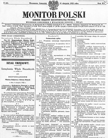Strona Monitora Polskiego z Rozporzdz. o utw. BwPN