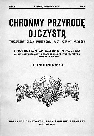 Pierwszy numer czasopisma "Chromy Przyrod Ojczyst"