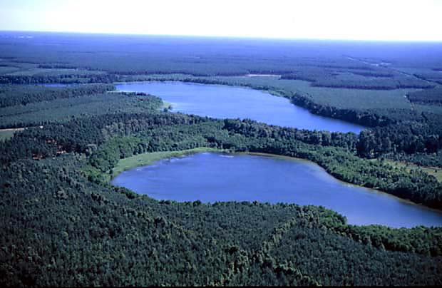 OChK - panorama rynny Jezior Dominikowskich z jez. rodkowym