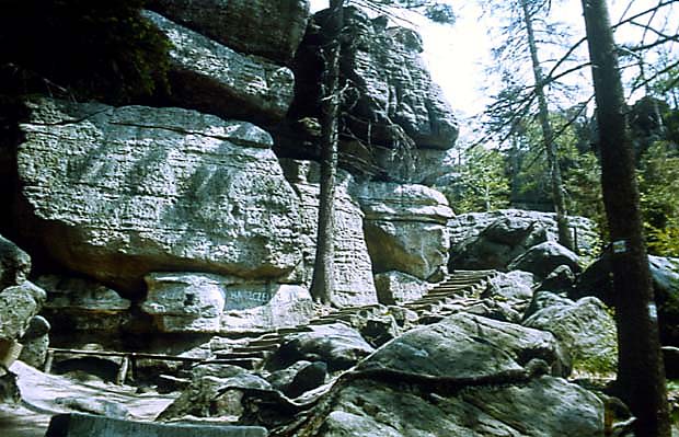 Wejcie na Szczeliniec Wlk.