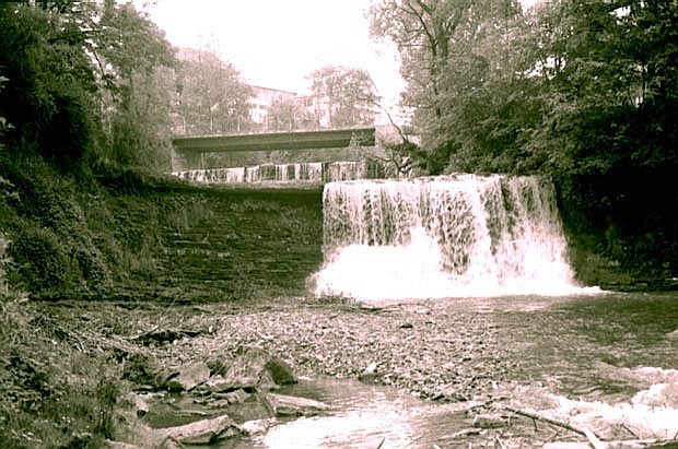 Wodospad w Kacwinie - fot. z lat 70.