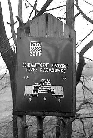 Tablica informacyjna w rezerwacie "Kajasówka"