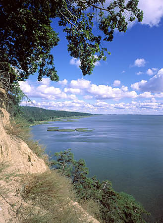 Wybrzee klifowe nad Zalewem Szczciskim