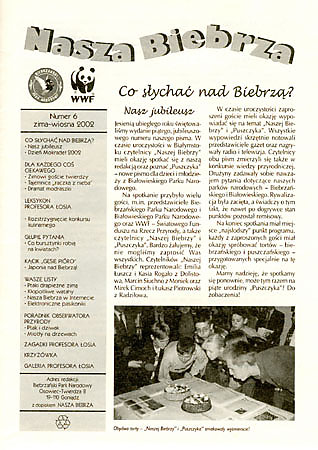 "Nasza Biebrza", wydawana przez dyrekcj Parku