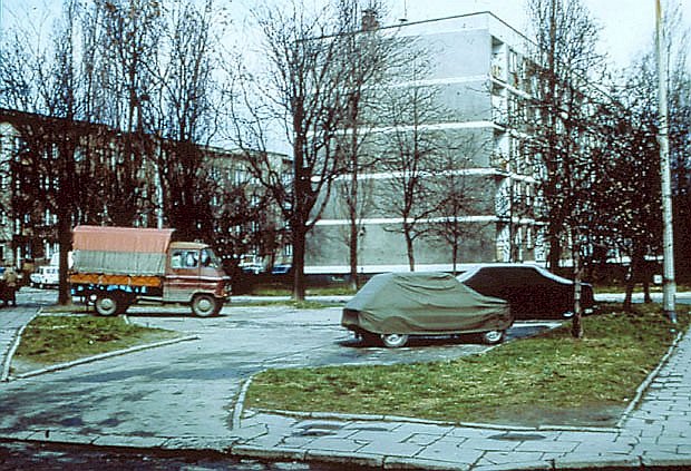 Parking kosztem trawnika